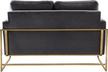 Load image into Gallery viewer, Mila Grey Velvet Loveseat