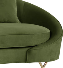 Load image into Gallery viewer, Serpentine Olive Velvet Sofa