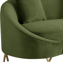 Load image into Gallery viewer, Serpentine Olive Velvet Sofa