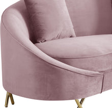Load image into Gallery viewer, Serpentine Pink Velvet Sofa