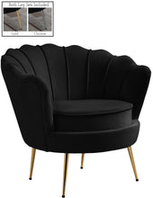 Load image into Gallery viewer, Gardenia Black Velvet Chair