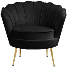 Load image into Gallery viewer, Gardenia Black Velvet Chair
