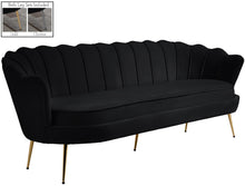 Load image into Gallery viewer, Gardenia Black Velvet Sofa