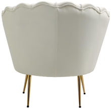Load image into Gallery viewer, Gardenia Cream Velvet Chair