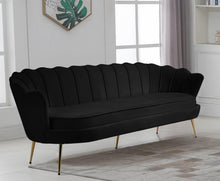 Load image into Gallery viewer, Gardenia Black Velvet Sofa