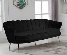 Load image into Gallery viewer, Gardenia Black Velvet Sofa