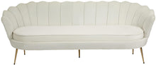 Load image into Gallery viewer, Gardenia Cream Velvet Sofa
