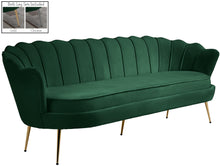 Load image into Gallery viewer, Gardenia Green Velvet Sofa