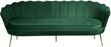 Load image into Gallery viewer, Gardenia Green Velvet Sofa