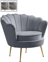 Load image into Gallery viewer, Gardenia Grey Velvet Chair