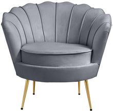 Load image into Gallery viewer, Gardenia Grey Velvet Chair