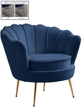 Load image into Gallery viewer, Gardenia Navy Velvet Chair