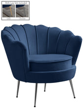 Load image into Gallery viewer, Gardenia Navy Velvet Chair