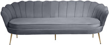 Load image into Gallery viewer, Gardenia Grey Velvet Sofa