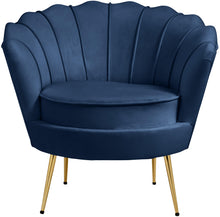 Load image into Gallery viewer, Gardenia Navy Velvet Chair