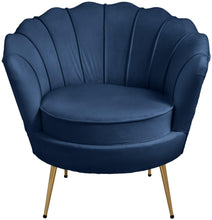 Load image into Gallery viewer, Gardenia Navy Velvet Chair