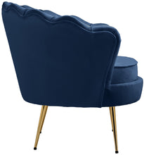 Load image into Gallery viewer, Gardenia Navy Velvet Chair