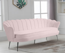 Load image into Gallery viewer, Gardenia Pink Velvet Sofa