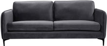 Load image into Gallery viewer, Poppy Grey Velvet Sofa