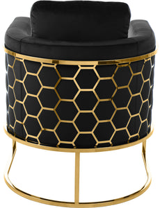 Casa Black Velvet Chair