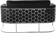 Load image into Gallery viewer, Casa Black Velvet Loveseat