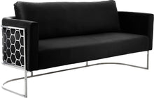 Load image into Gallery viewer, Casa Black Velvet Sofa