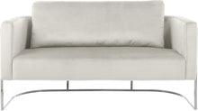 Load image into Gallery viewer, Casa Cream Velvet Loveseat