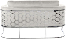 Load image into Gallery viewer, Casa Cream Velvet Loveseat