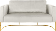 Load image into Gallery viewer, Casa Cream Velvet Loveseat