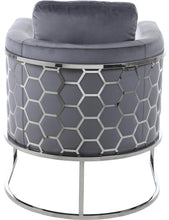 Load image into Gallery viewer, Casa Grey Velvet Chair