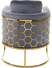 Load image into Gallery viewer, Casa Grey Velvet Chair