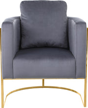 Load image into Gallery viewer, Casa Grey Velvet Chair