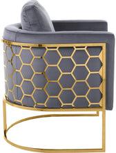 Load image into Gallery viewer, Casa Grey Velvet Chair