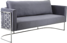 Load image into Gallery viewer, Casa Grey Velvet Sofa