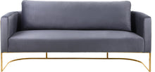 Load image into Gallery viewer, Casa Grey Velvet Sofa