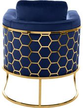 Load image into Gallery viewer, Casa Navy Velvet Chair