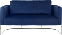 Load image into Gallery viewer, Casa Navy Velvet Loveseat
