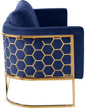 Load image into Gallery viewer, Casa Navy Velvet Sofa