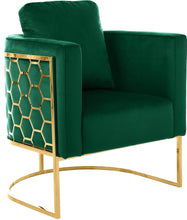 Load image into Gallery viewer, Casa Green Velvet Chair