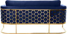 Load image into Gallery viewer, Casa Navy Velvet Sofa