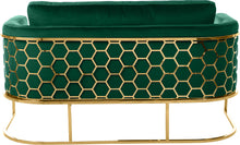 Load image into Gallery viewer, Casa Green Velvet Loveseat