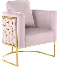 Load image into Gallery viewer, Casa Pink Velvet Chair