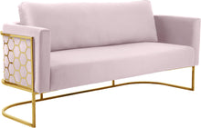 Load image into Gallery viewer, Casa Pink Velvet Sofa