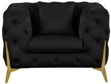 Load image into Gallery viewer, Kingdom Black Velvet Chair