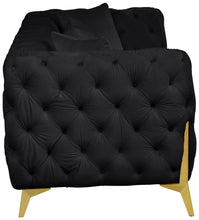 Load image into Gallery viewer, Kingdom Black Velvet Sofa