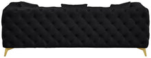 Load image into Gallery viewer, Kingdom Black Velvet Sofa