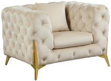 Load image into Gallery viewer, Kingdom Cream Velvet Chair