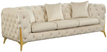 Load image into Gallery viewer, Kingdom Cream Velvet Sofa