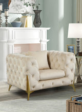 Load image into Gallery viewer, Kingdom Cream Velvet Chair