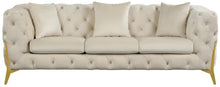 Load image into Gallery viewer, Kingdom Cream Velvet Sofa